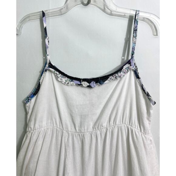 Etc. Boho Hippie Patchwork Multicolor Cotton Knit Sleeveless Midi Dress Size M - Picture 8 of 10